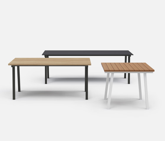 Mornington Table B with Black Compact Panel Top | Esstische | VUUE