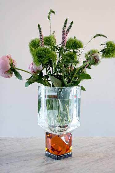Ohio Vase clear / amber / clear / black | Objekte | Reflections Copenhagen