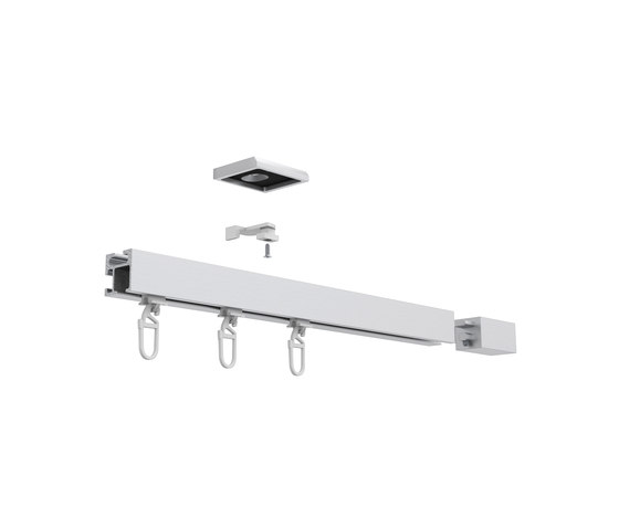 Tecdor square rails 20x20 mm | Plano | Wall fixed systems | Büsche