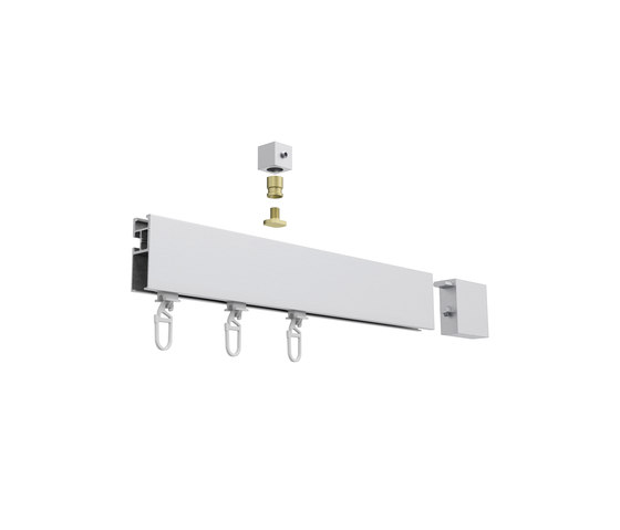 Tecdor rectangular rails 40x15 mm | Neso | Herrajes de pared | Büsche