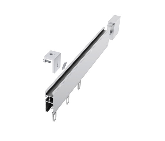 Tecdor rectangular rails 40x15 mm | Fara | Systèmes de fixations murales | Büsche