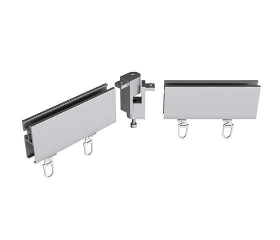 Tecdor rectangular rails 40x15 mm | Nota | Systèmes de fixations murales | Büsche