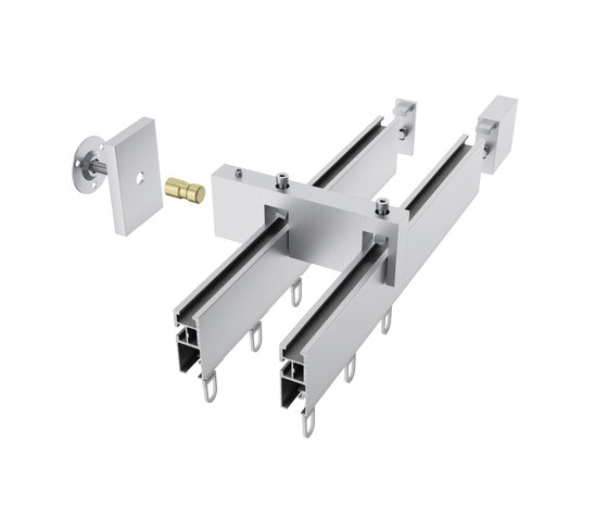 Tecdor rectangular rails 40x15 mm | Nota | Sistemi parete | Büsche