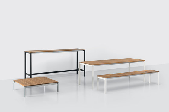 be-Easy slatted Table & Benches | Esstische | Kristalia