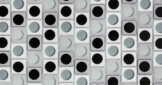 Aperture | f/22 Chinchilla / Island Fog | Glas Mosaike | Interstyle Ceramic & Glass