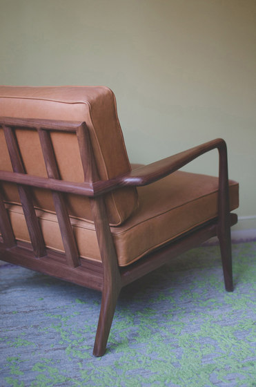 Rail Back Arm Chair  | Poltrone | Smilow Design