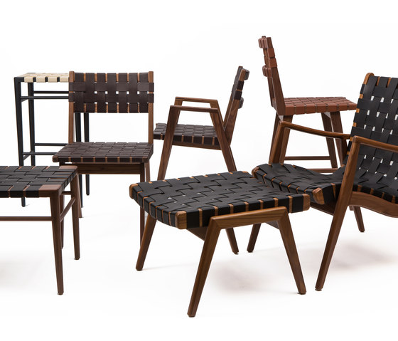 Woven Leather Dining Chair | Chairs | Smilow Design