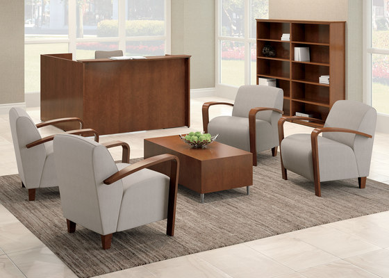Reno 2½ Seat Lounge with Wood Arms | Sofas | National Office Furniture