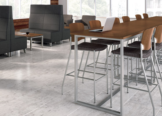 Tag Stacking Chair Arc Back Upholstered Back/Wall Saver Legs | Stühle | Kimball International