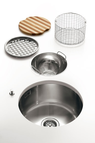 Undermount bowls radius 12 LSR 83/2V | Kitchen sinks | ALPES-INOX