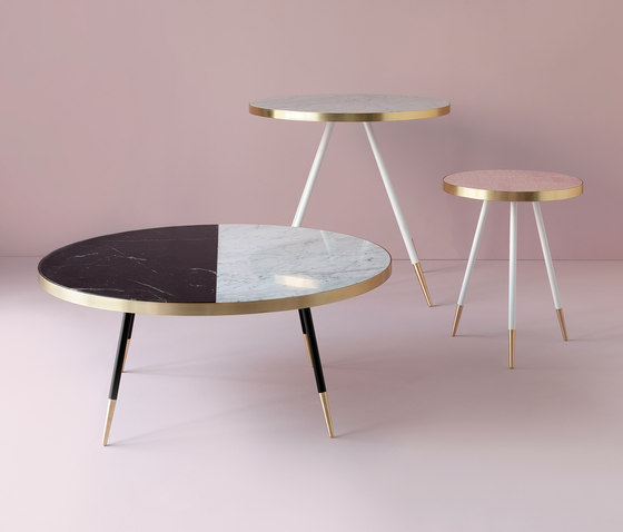 Band marble side table | Beistelltische | Bethan Gray