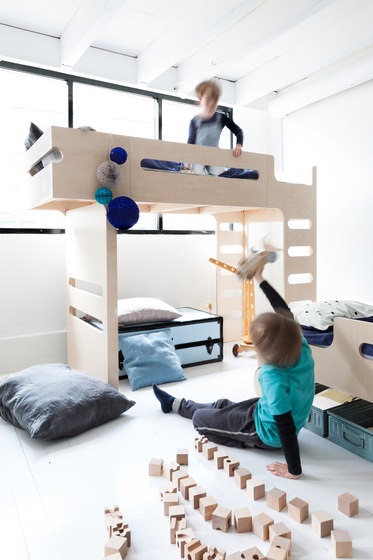 F bunk bed - dark chocolate | Kids beds | RAFA kids