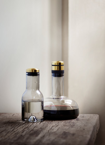 Bottle Carafe | 0,5 L w. Brass Lid | Caraffe | Audo Copenhagen