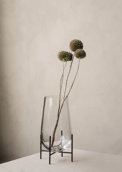 Échasse Vase Small | Amber Glass / Bronze Brass | Vasen | Audo Copenhagen