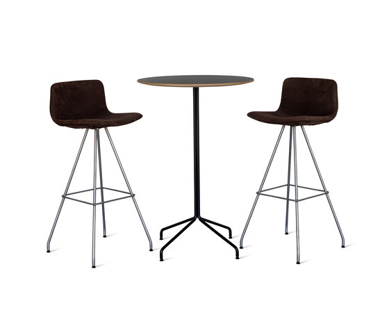Primum Bar Table linoleum top black base | Mesas altas | Bent Hansen