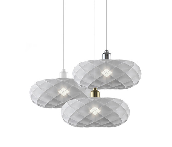 Torus Pendant suspended light in white acrylic | Suspensions | DybergLarsen