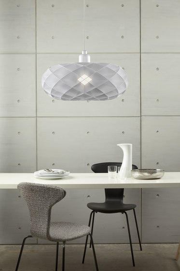Torus Pendant suspended light in white acrylic | Suspended lights | DybergLarsen