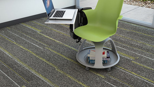 Ground Waves Pewter | Quadrotte moquette | Interface USA
