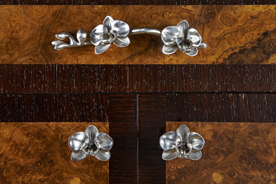 Plant - Orchid Knob Cabinet Pull | Cabinet knobs | Martin Pierce Hardware