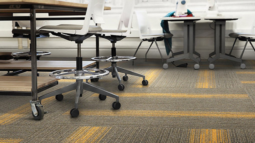 Off Line Sage Canary | Carpet tiles | Interface USA