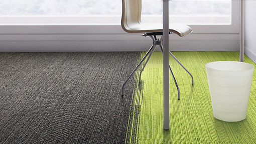 Off Line Sage Canary | Carpet tiles | Interface USA