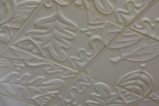 Retro Leaf Panel B Ceiling Tile | Mineral composite panels | Above View Inc