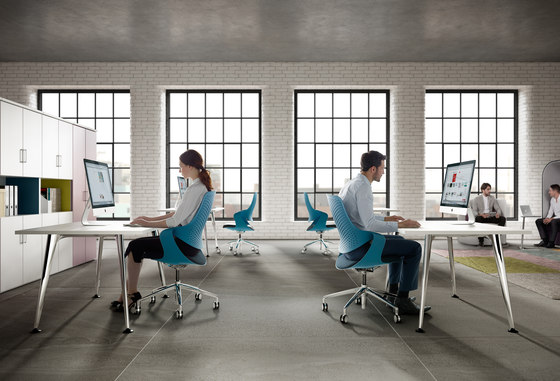 Coza Task Chair - White Shell | Chaises de bureau | Boss Design