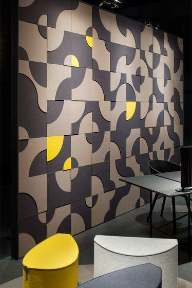 Mural design | Relief-Set 4 | Sound absorbing wall systems | HEY-SIGN
