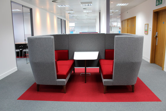 Entente High Back Booth - 4-6 person by Boss Design
