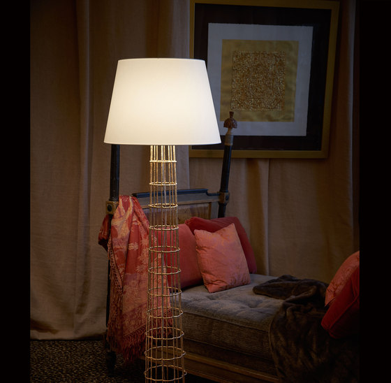 Gilded Cage Floor Lamp | Lámparas de pie | Fisher Weisman