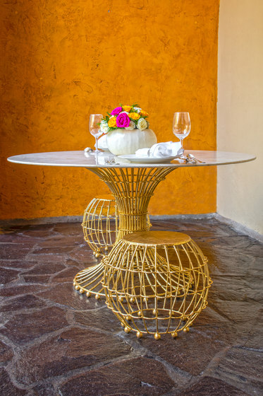 Gilded Cage Dining Table Base | Tischgestelle | Fisher Weisman