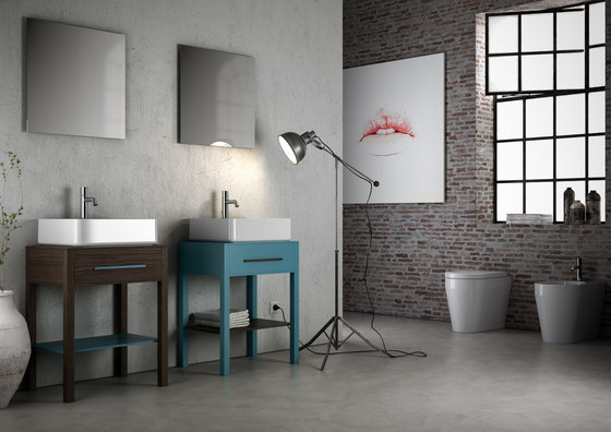 Tratto - Mobile free standing con un cassetto | Mobili lavabo | Olympia Ceramica