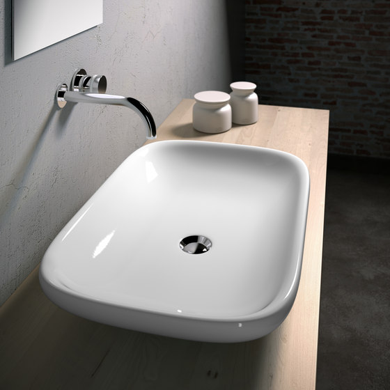 Linea lavabi - One hole Upon top washbasin (three holes on request) | Lavabos | Olympia Ceramica