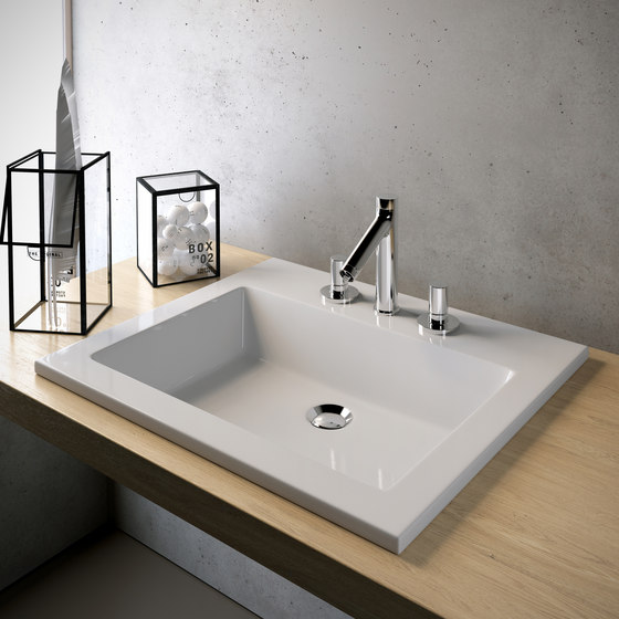 Linea lavabi - One hole rectangular washbasin | Lavabos | Olympia Ceramica
