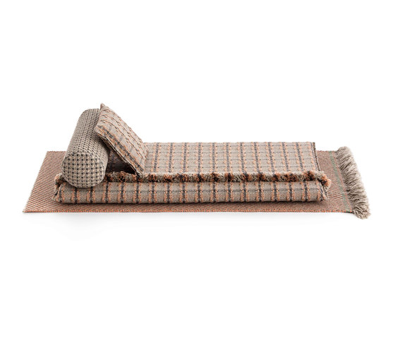 Garden Layers Big Mattress Diagonal aloe-grey | Seat cushions | GAN
