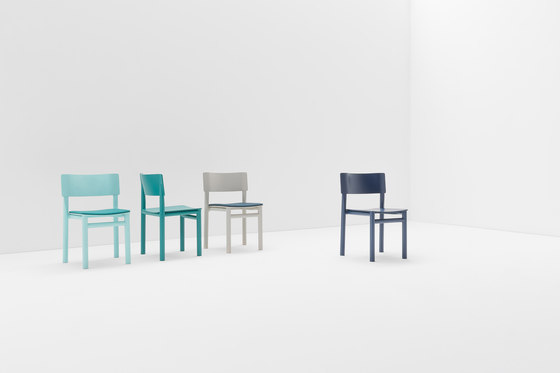 Blue Wooden chair | Chaises | Billiani