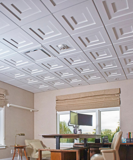 Step Up 1.2.3 for 9/16 Grid Ceiling Tile | Mineral composite panels | Above View Inc