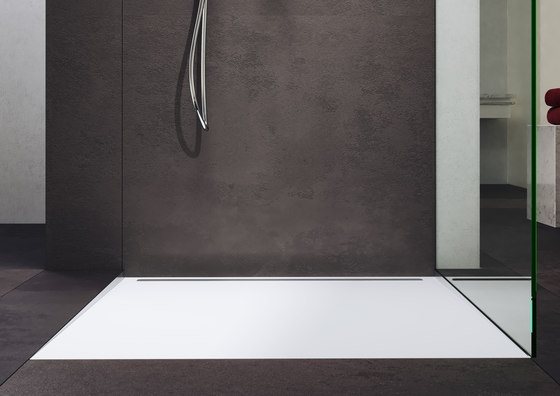 Nexsys ancona brown matt I Cover brushed stainless steel | Shower trays | Kaldewei