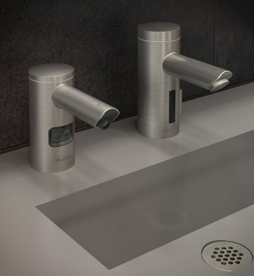 Special Finishes - SOLIS-8111 Stainless Steel | Robinetterie de WC | Sloan