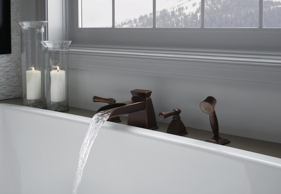 Roman Tub Faucet with Curve Spout and Handshower | Bath taps | Brizo