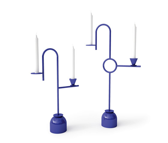 Blue Candleholders | Bougeoirs | Cappellini