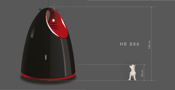 HB 886 Black | Lámparas de suspensión | LUG Light Factory