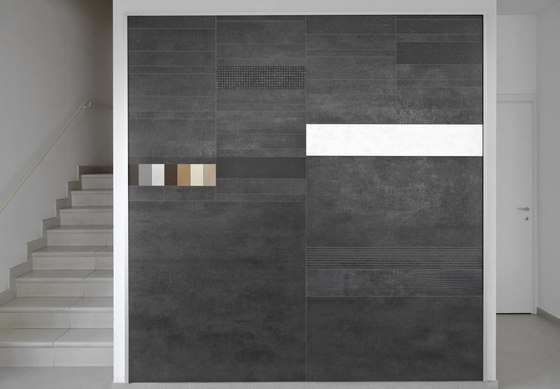 Concrete Grey | stripes | Keramik Fliesen | Gigacer