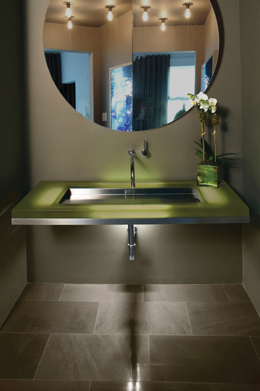 Ebb Concept - Wall Mounted Cast Resin Deck Featuring Ebb Basin | Wash basins | Neo-Metro
