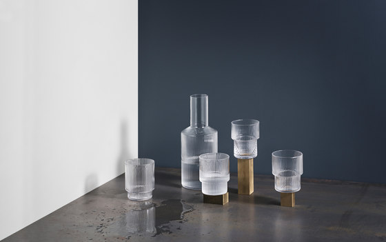 Ripple Long Drink Glasses - Set of 4 - C | Glasses | ferm LIVING