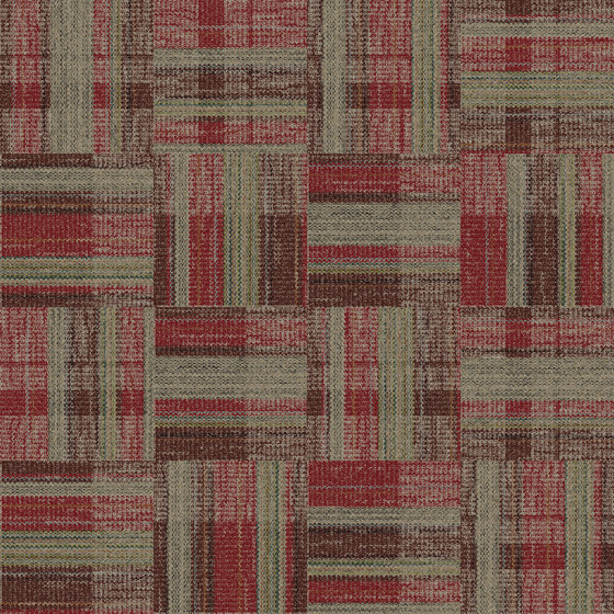 World Woven - Summerhouse Brights Paprika/Natural variation 4 | Carpet tiles | Interface USA