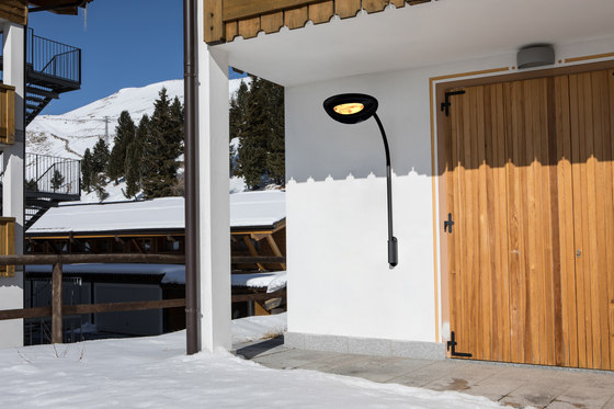 Hotdoor Lampara soporte individual a pared con arco | arco largo | Calentadores para terrazas | Phormalab