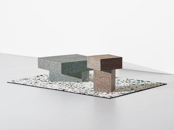 schoenstaub x Terrazzo Project | Carpet Blue | Formatteppiche | Sula World