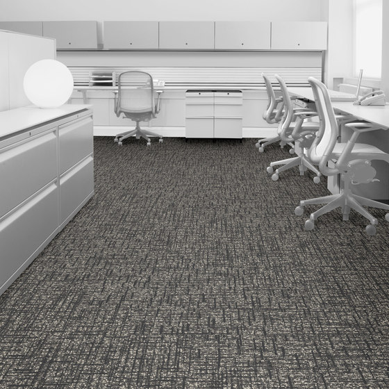 World Woven - WW890 Dobby Charcoal variation 1 | Carpet tiles | Interface USA