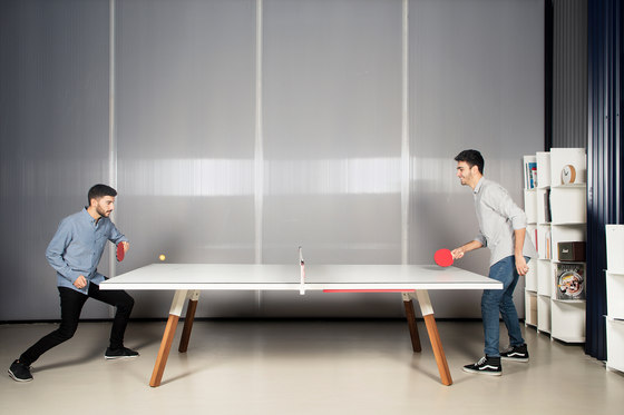 You and Me 274 Standard Ping Pong Table Walnut Black | Dining tables | RS Barcelona